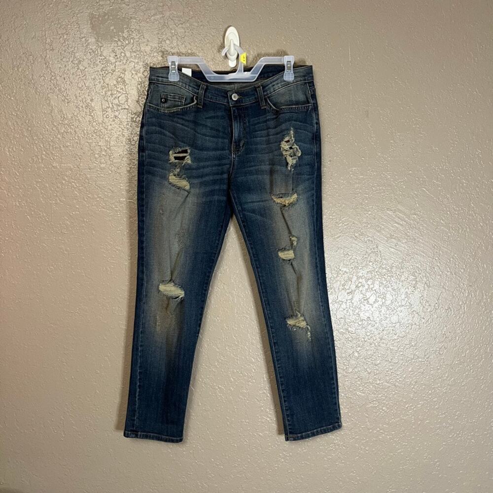 Kancan jeans faded ripped distressed size 27